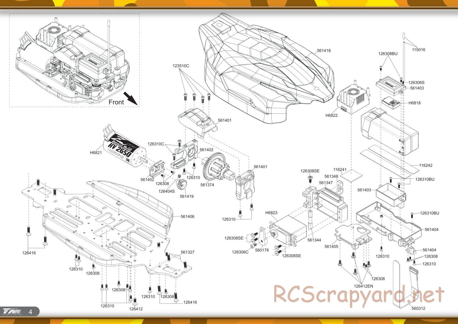 Team Magic - B8 NAGA - Exploded View - Page 3