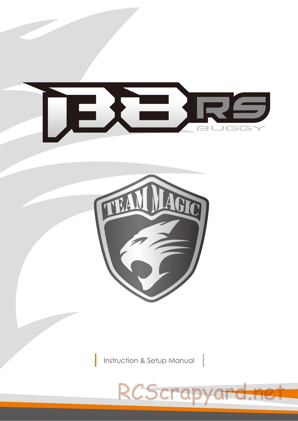Team Magic - B8RS - Manual - Page 1