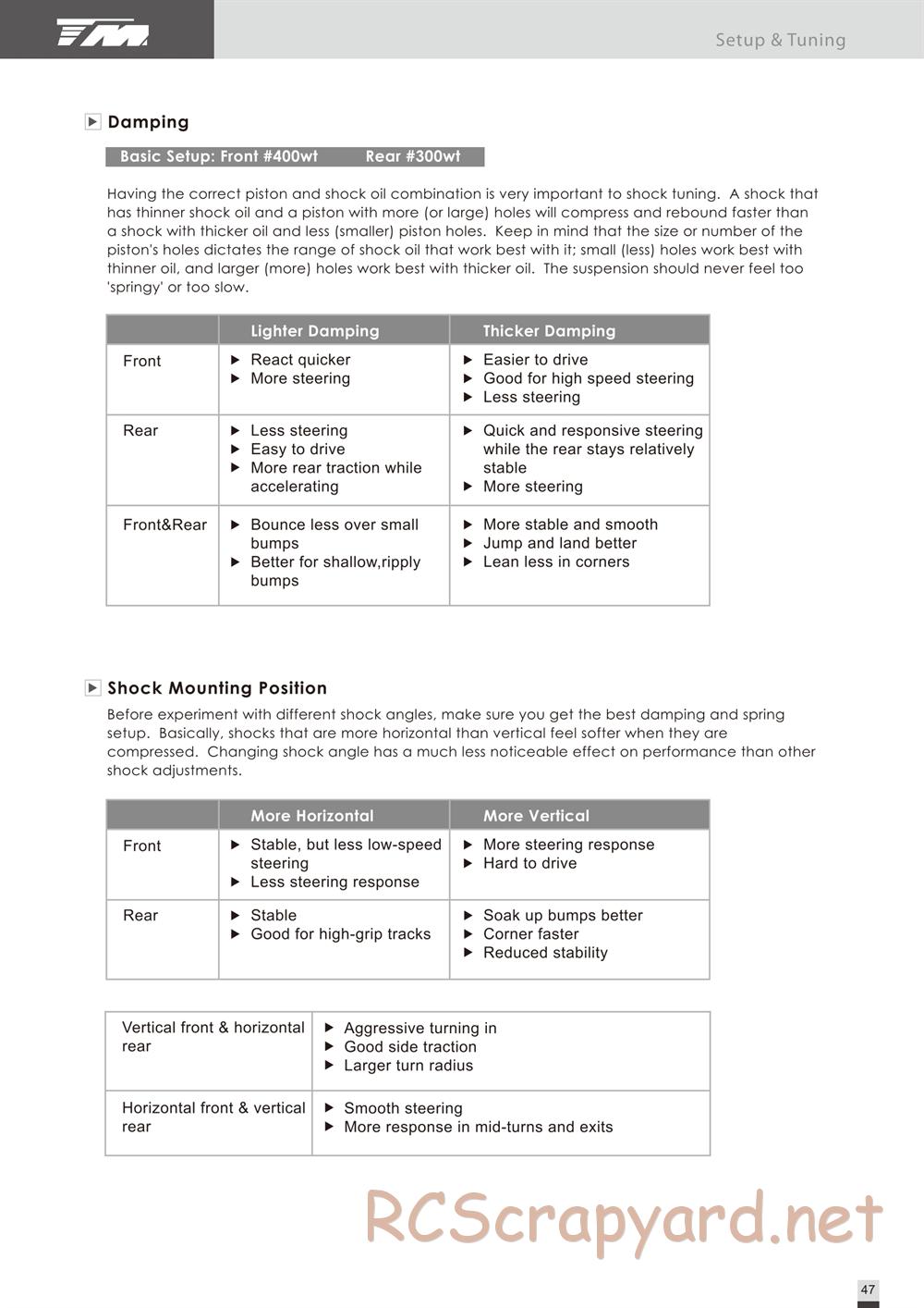Team Magic - B8RS - Manual - Page 22