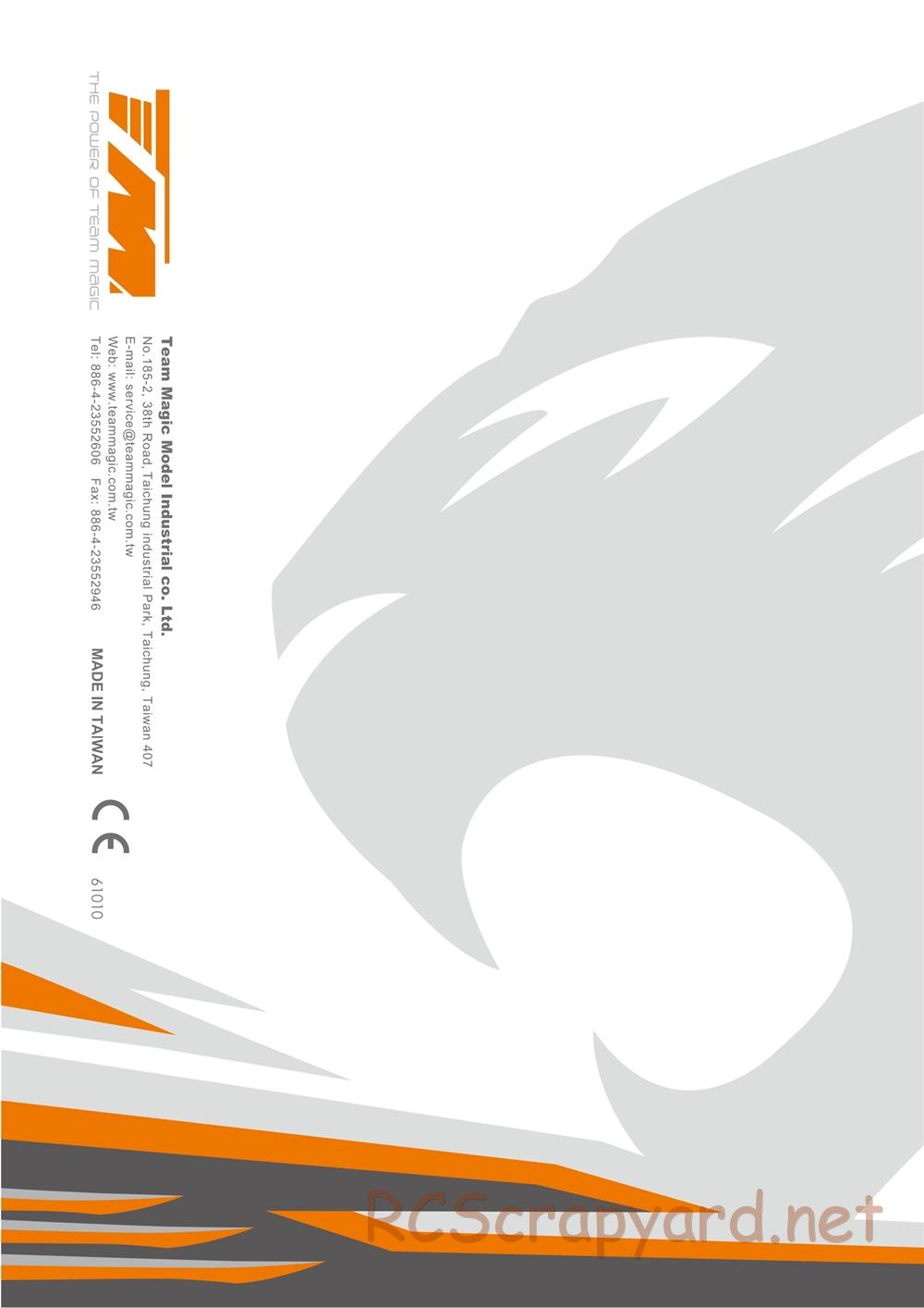 Team Magic - B8RS - Manual - Page 39