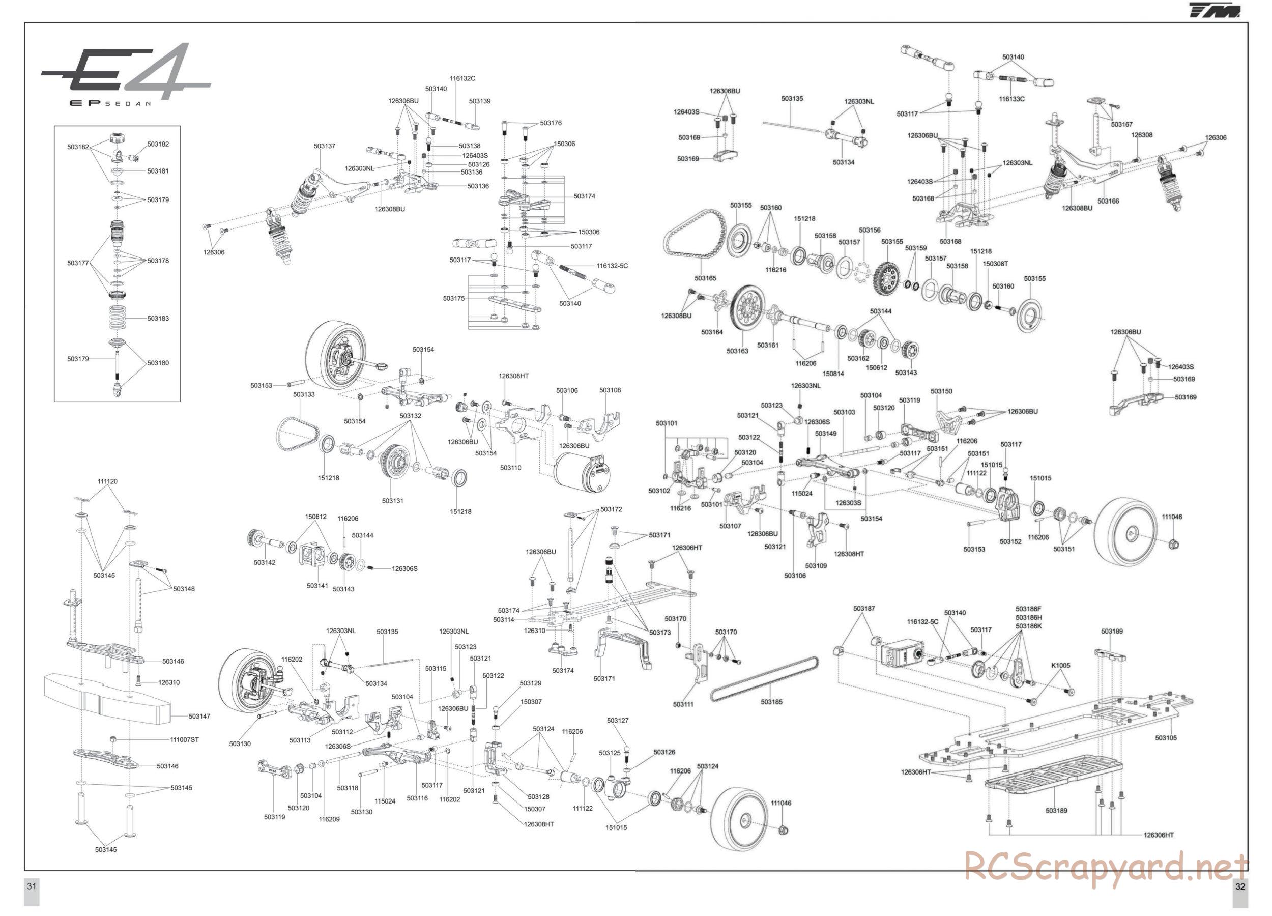 Team Magic - E4 - Exploded View and Parts List - Page 1