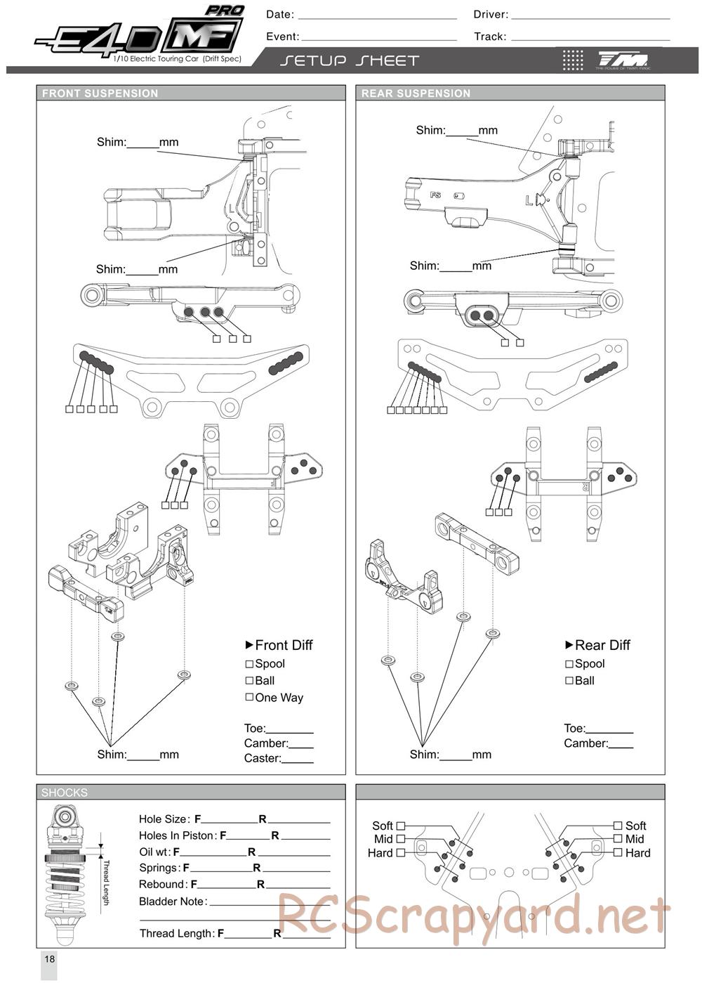 Team Magic - E4D-MF Pro - Manual - Page 19