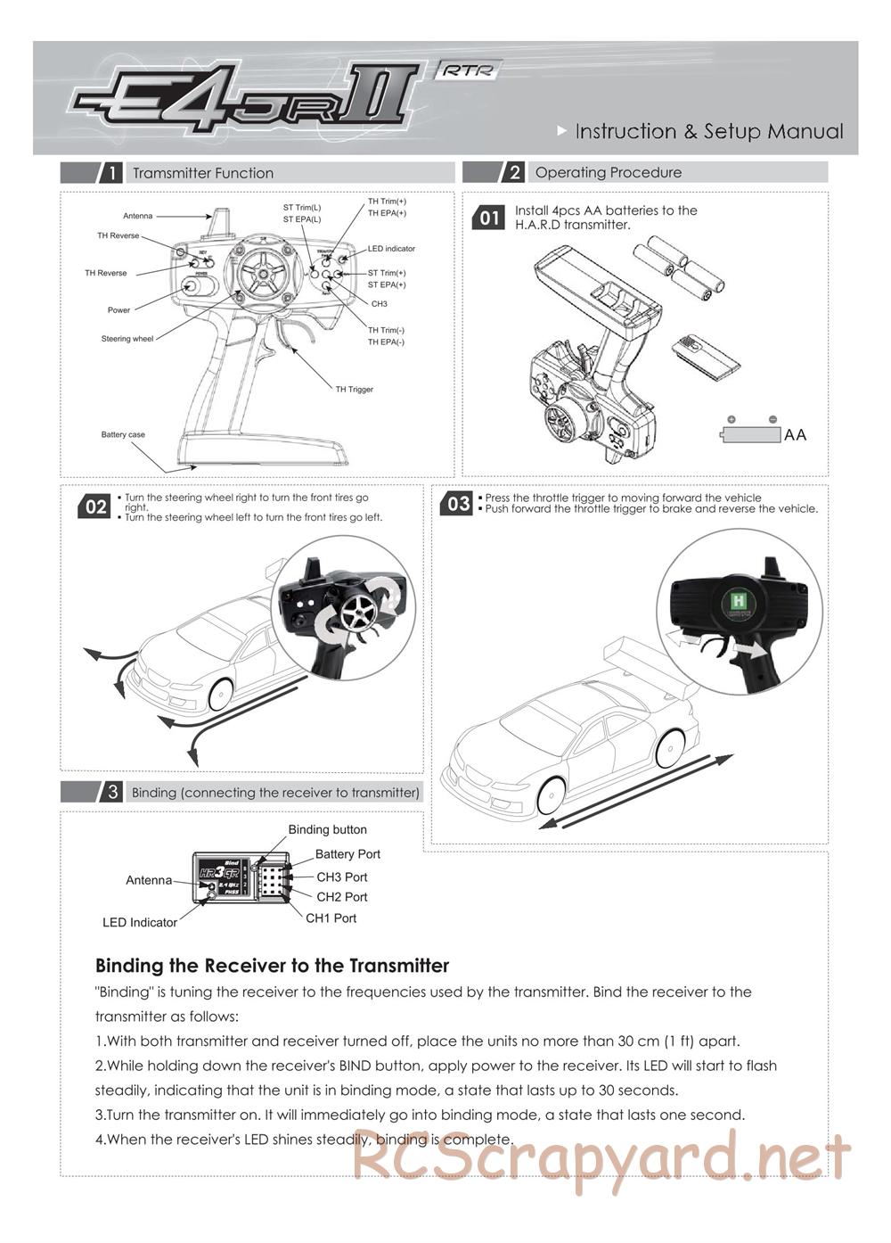 Team Magic - E4JR II - Manual - Page 1