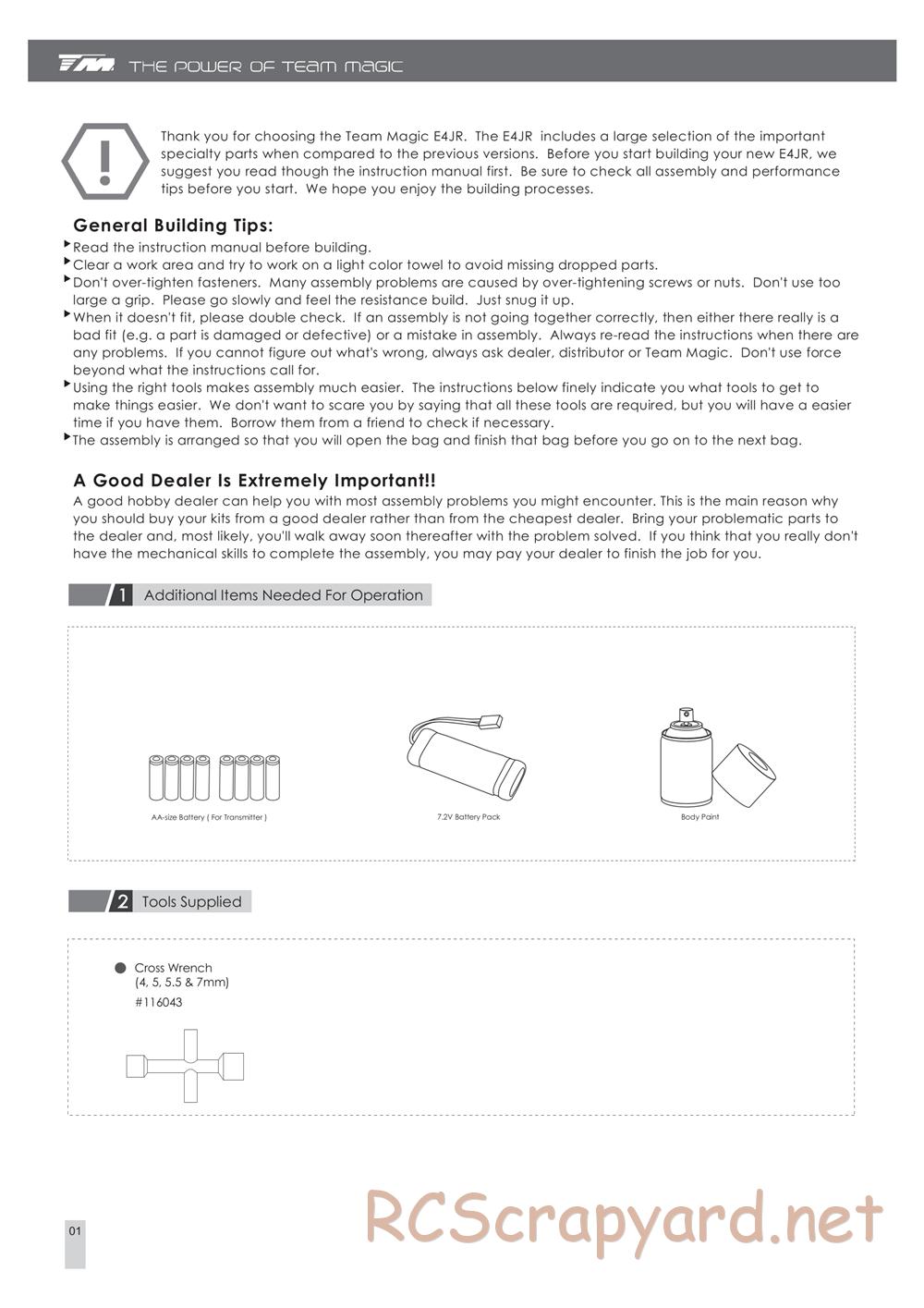 Team Magic - E4-JR - Manual - Page 2
