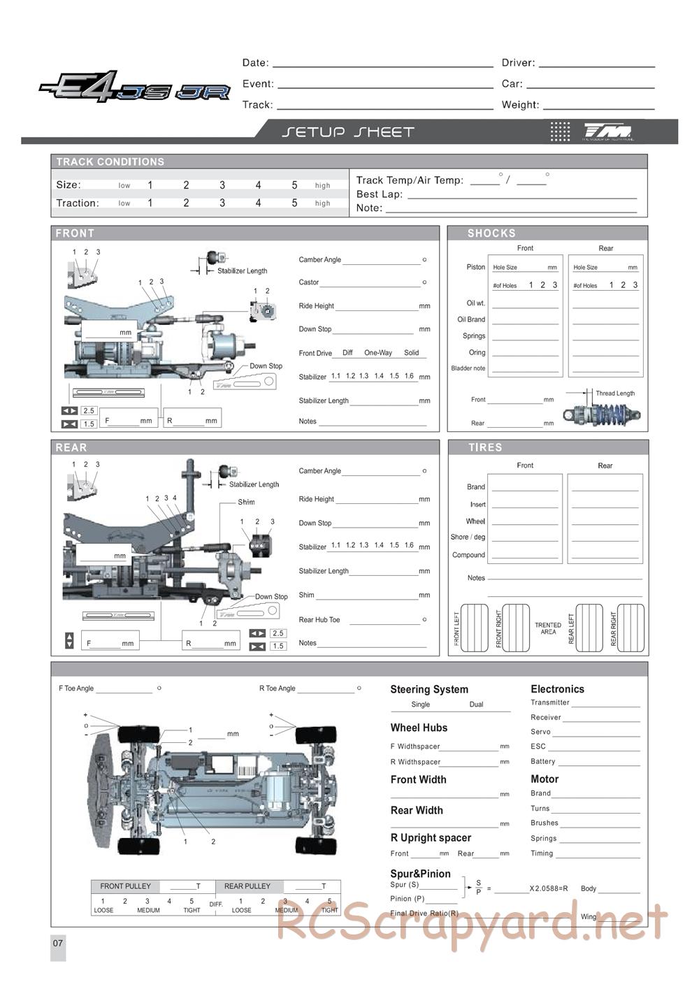 Team Magic - E4-JR - Manual - Page 8