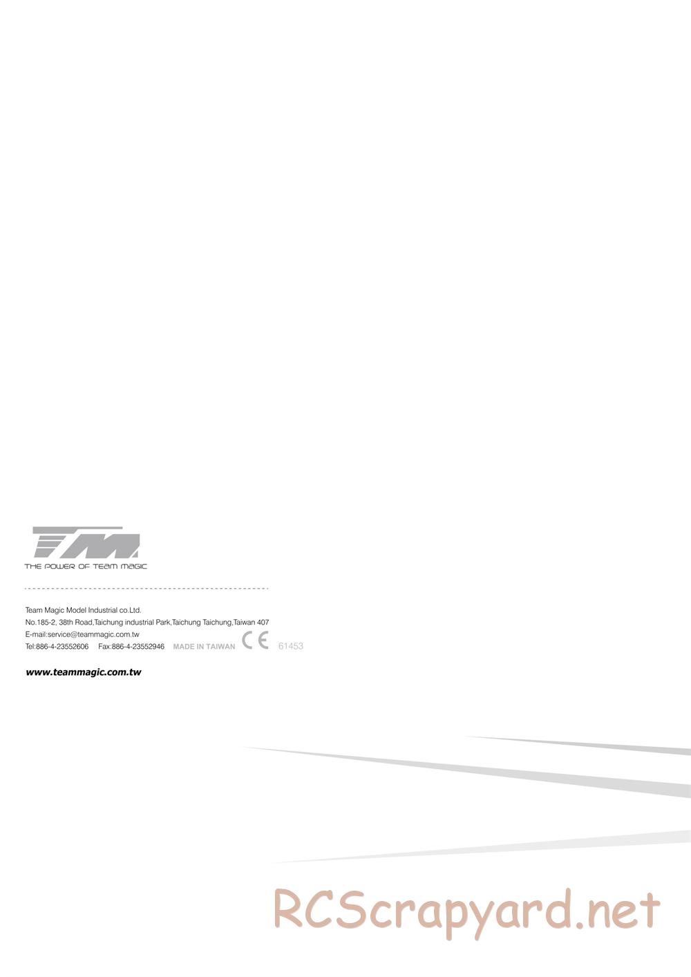 Team Magic - E4JS II - Manual - Page 16