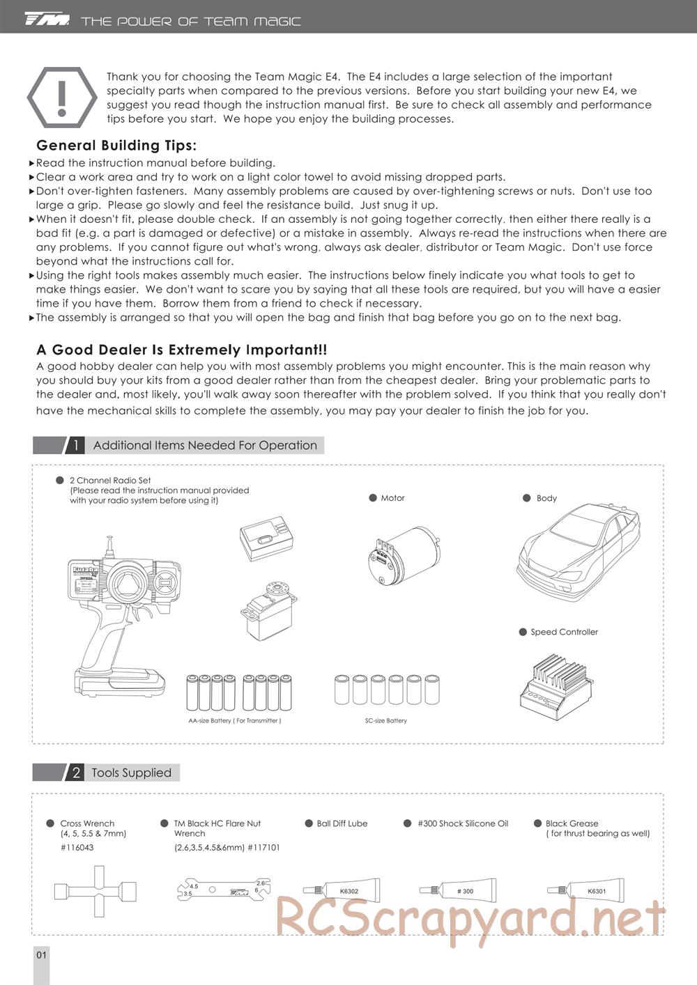 Team Magic - E4-RS - Manual - Page 2