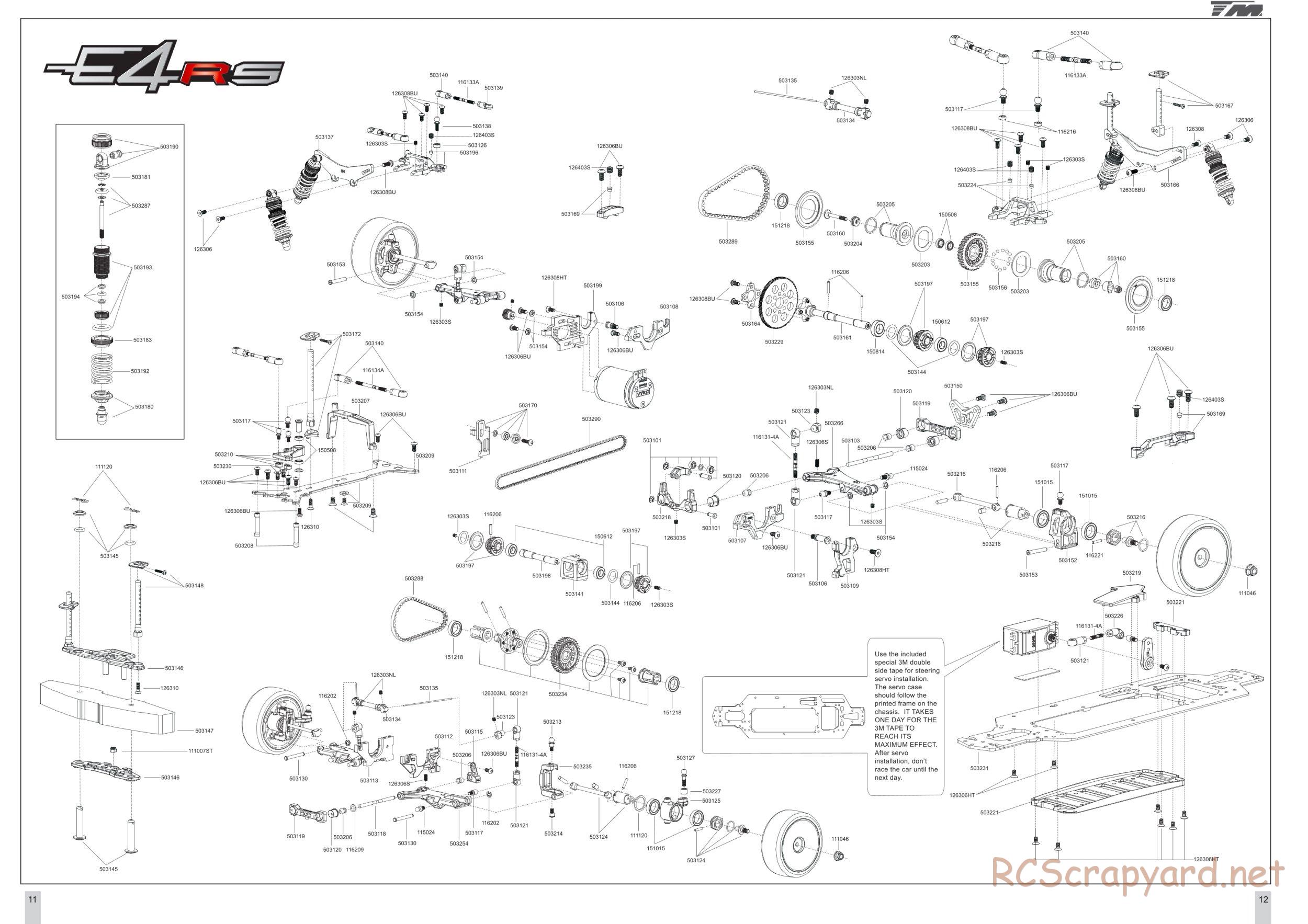 Team Magic - E4-RS - Exploded View