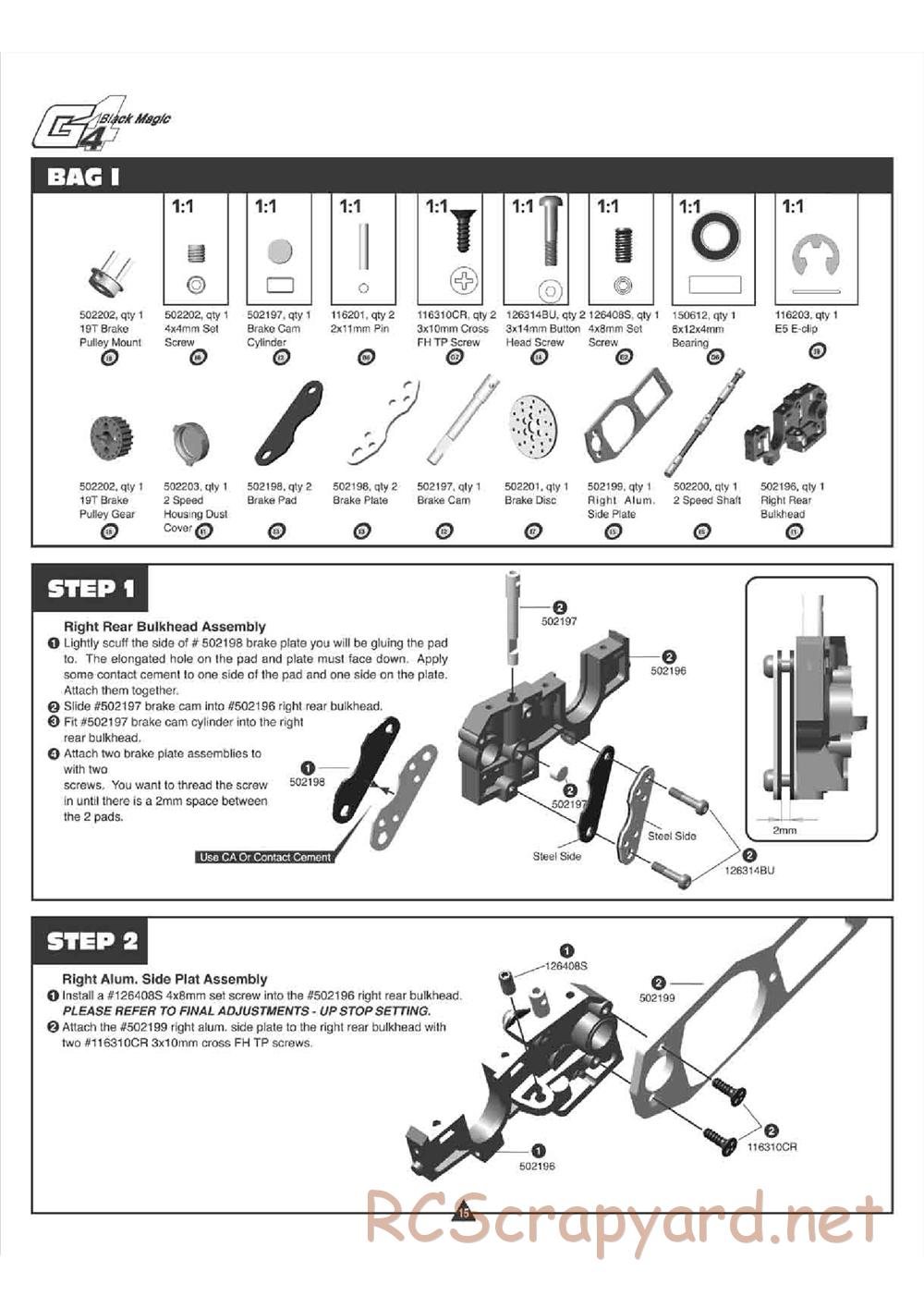 Team Magic - G4 Evo - Manual - Page 16