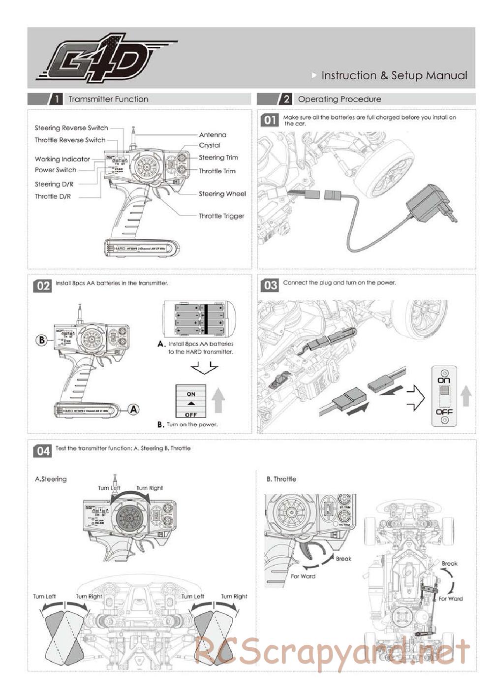 Team Magic - G4D - Manual - Page 1