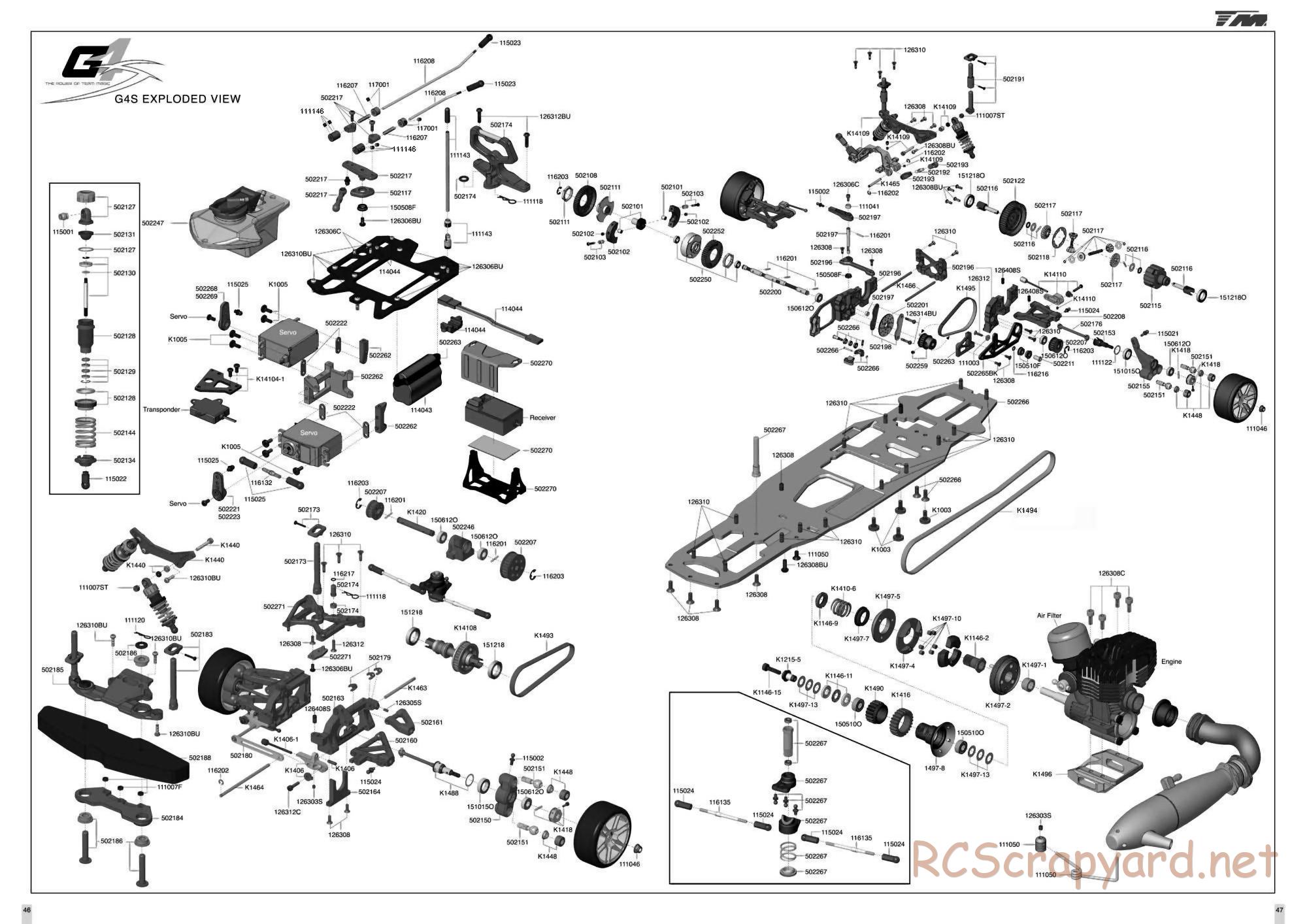 Team Magic - G4S - Exploded View - Page 1