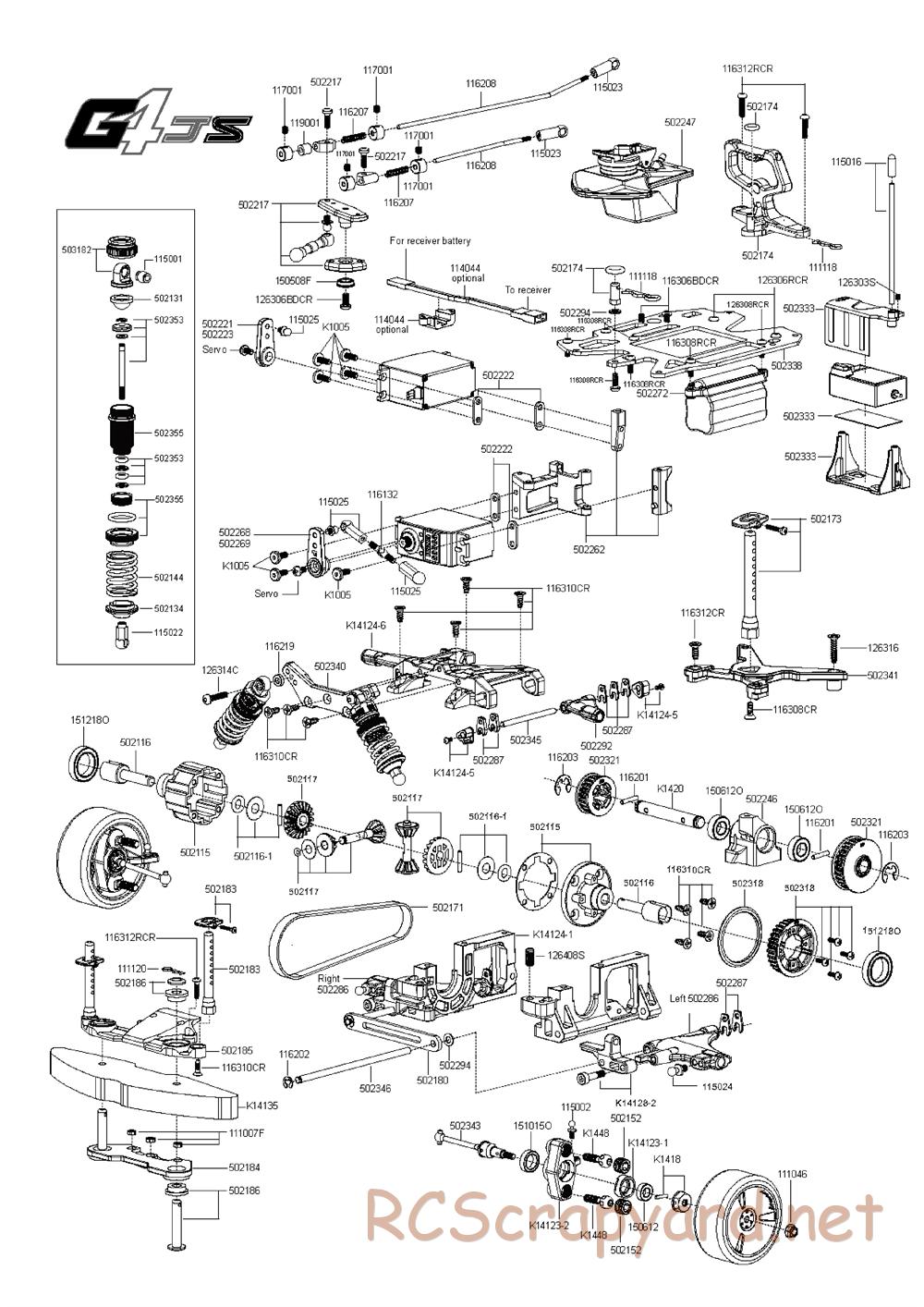 Team Magic - G4JS - Exploded View - Page 1