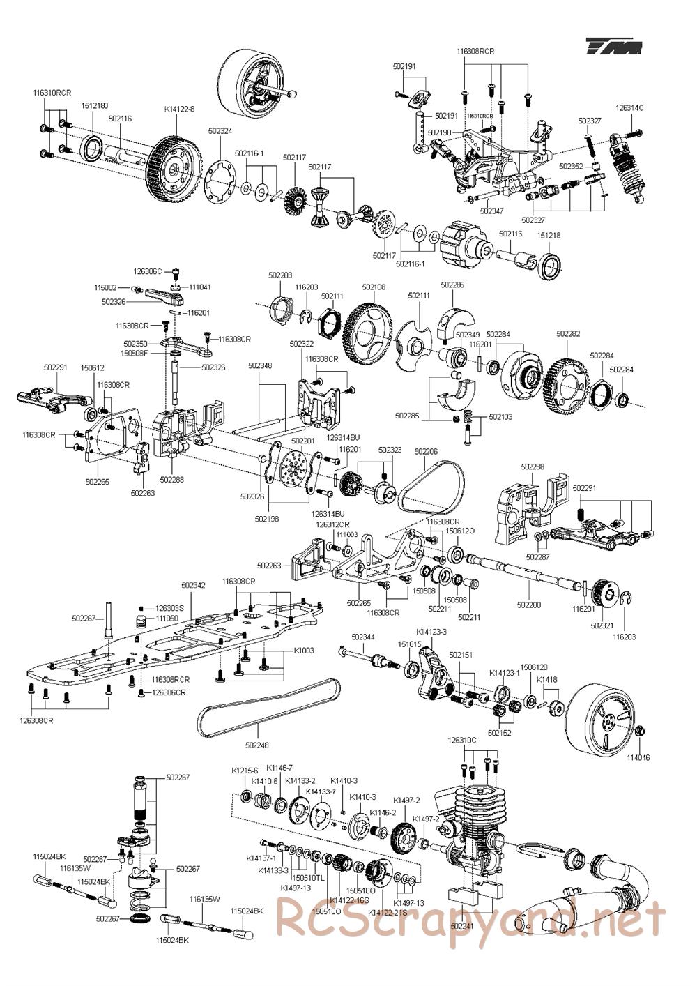 Team Magic - G4JS - Exploded View - Page 2