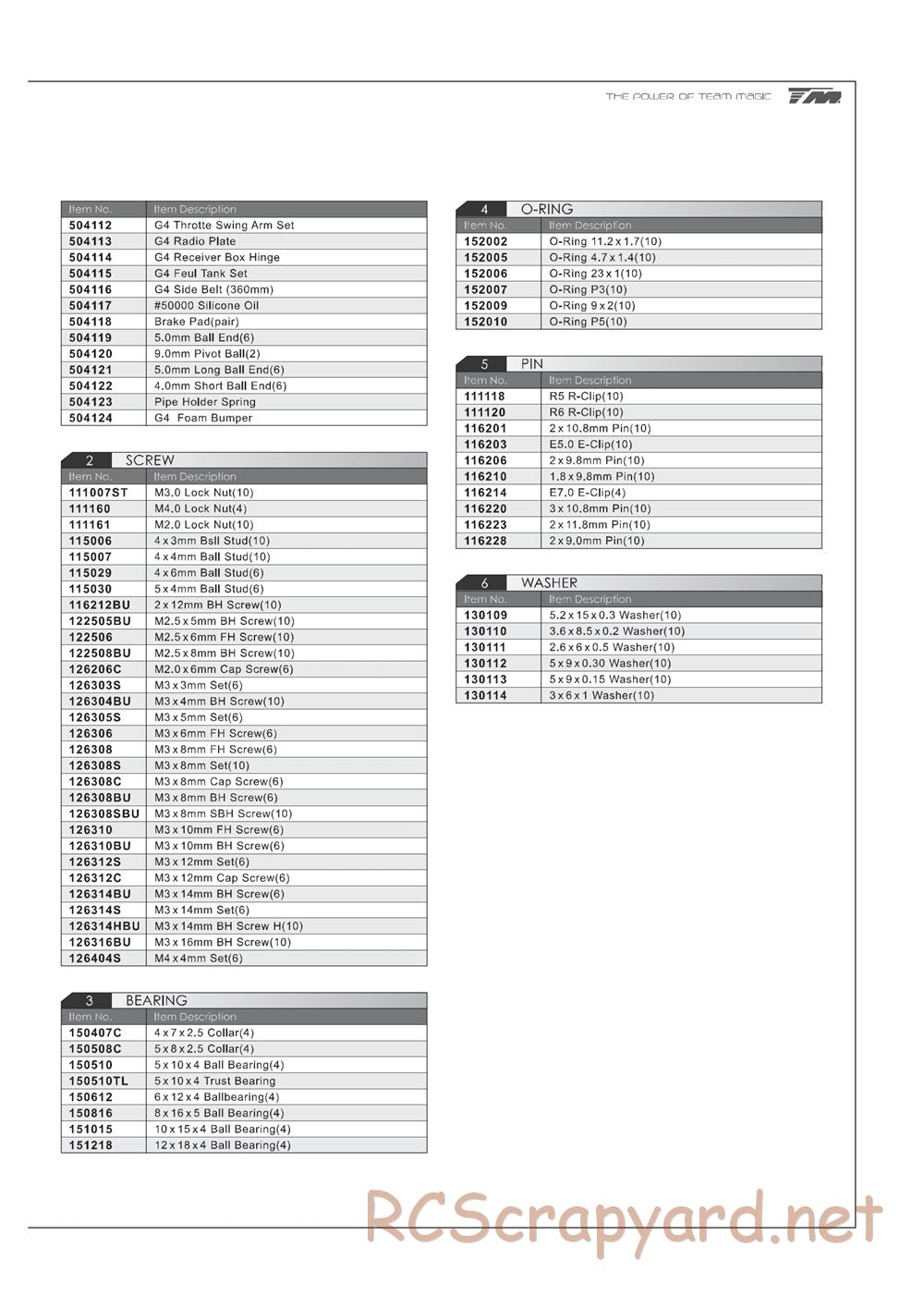 Team Magic - G4RS 09 (G4RS II) - Manual - Page 18