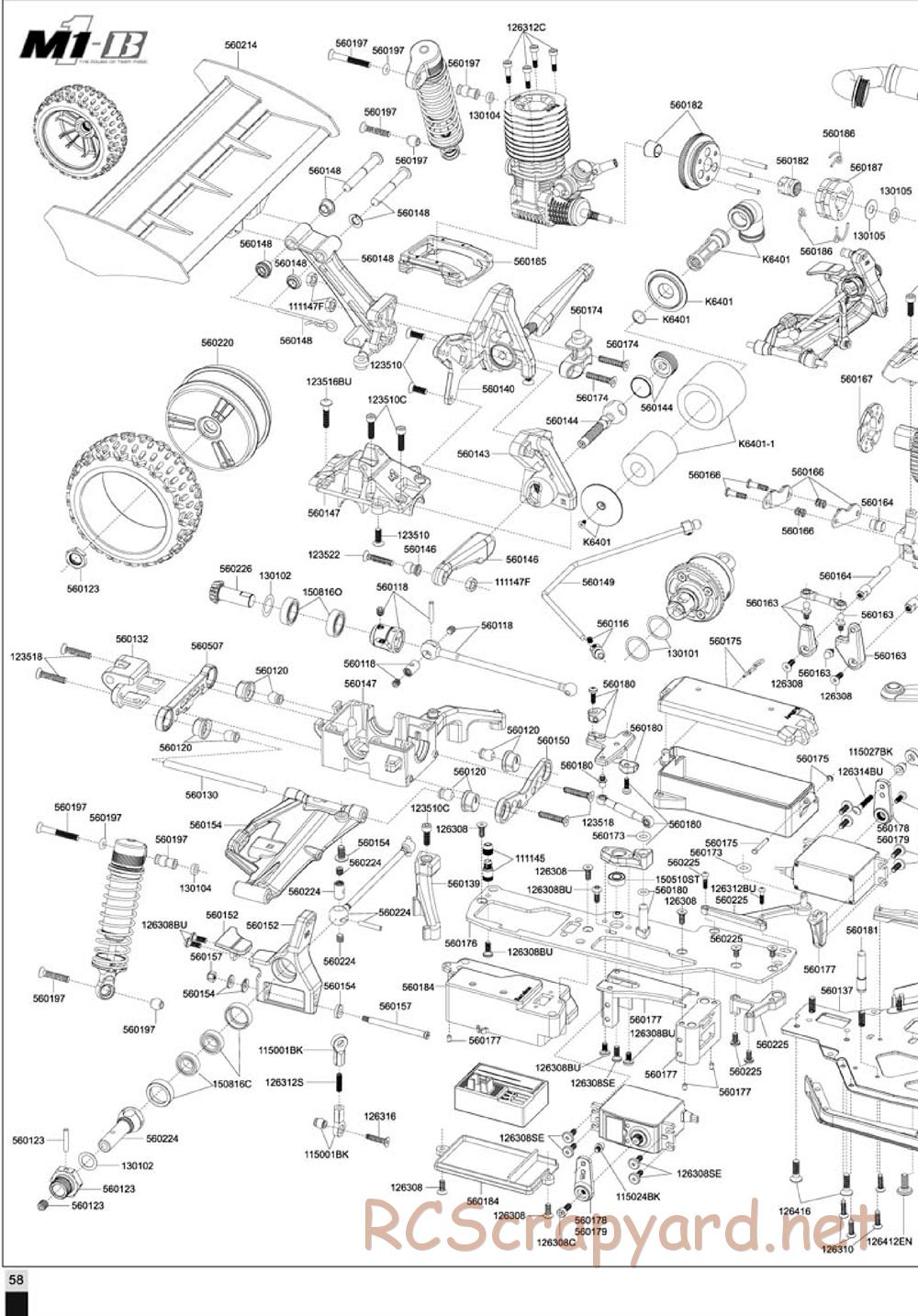 Team Magic - M1B - Exploded View - Page 2