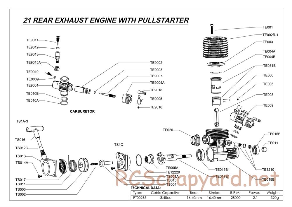 Team Magic - M8JR - Exploded View - Page 3