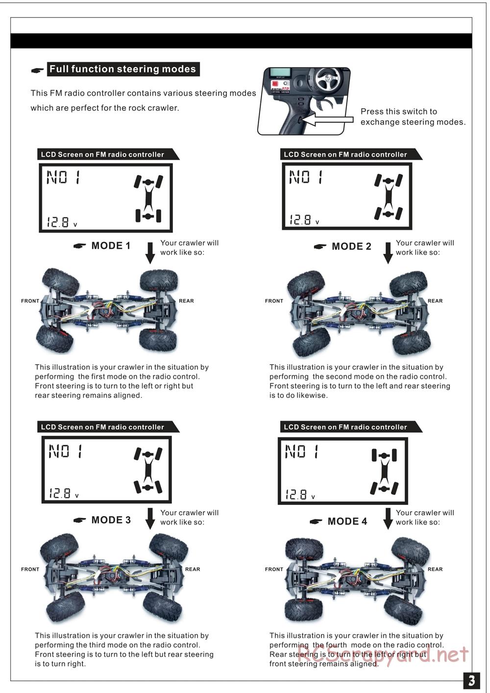 Redcat Racing - Rockslide Super Crawler - Manual - Page 4