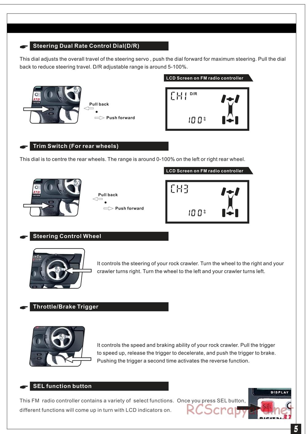 Redcat Racing - Rockslide Super Crawler - Manual - Page 6