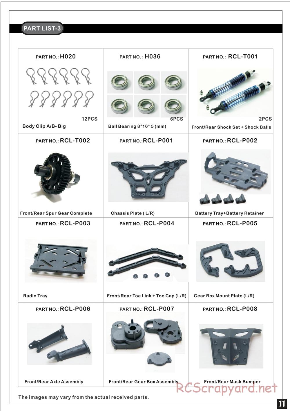 Redcat Racing - Rockslide Super Crawler - Manual - Page 12