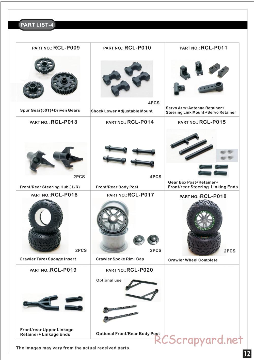 Redcat Racing - Rockslide Super Crawler - Manual - Page 13