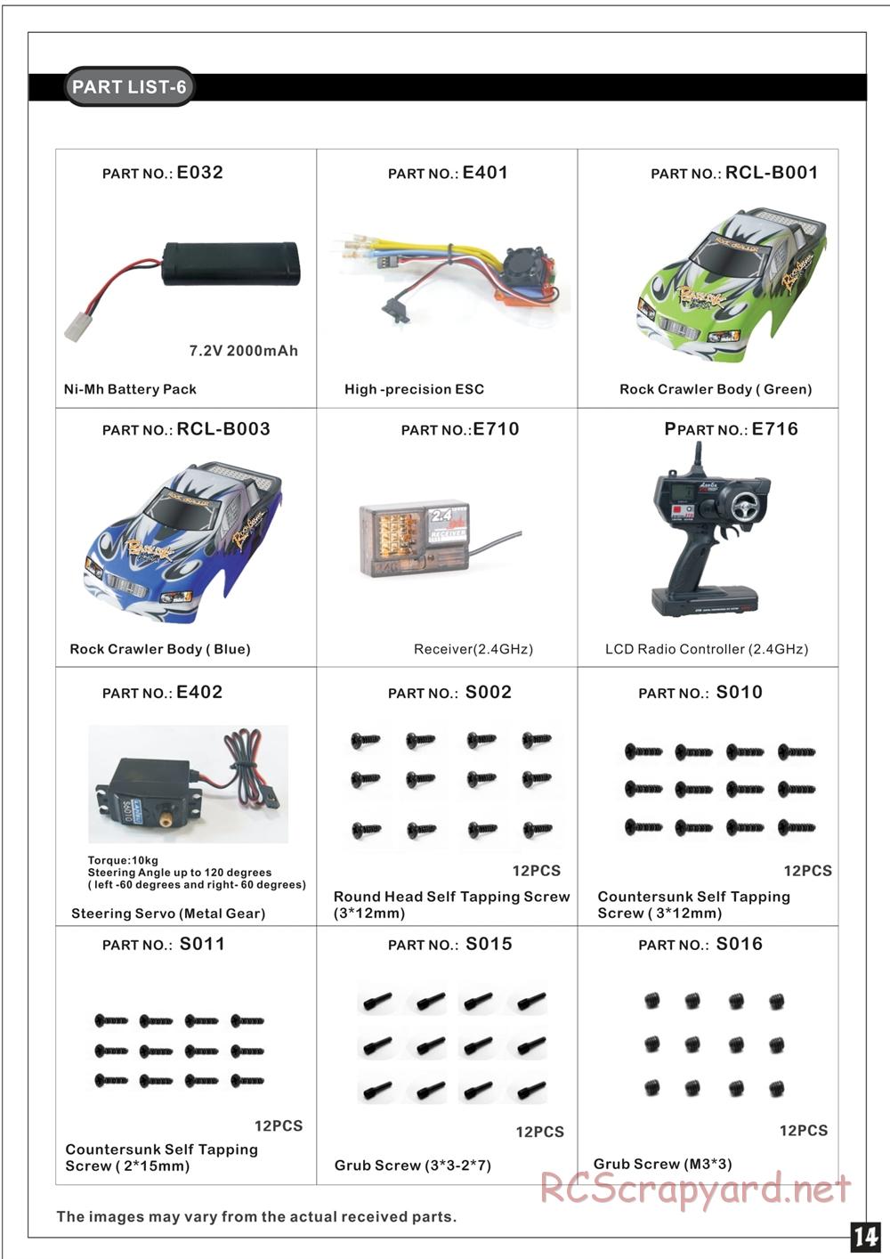 Redcat Racing - Rockslide Super Crawler - Manual - Page 15