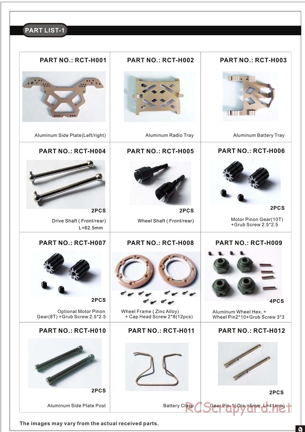Redcat Racing - Rockslide RS10 - Manual - Page 10