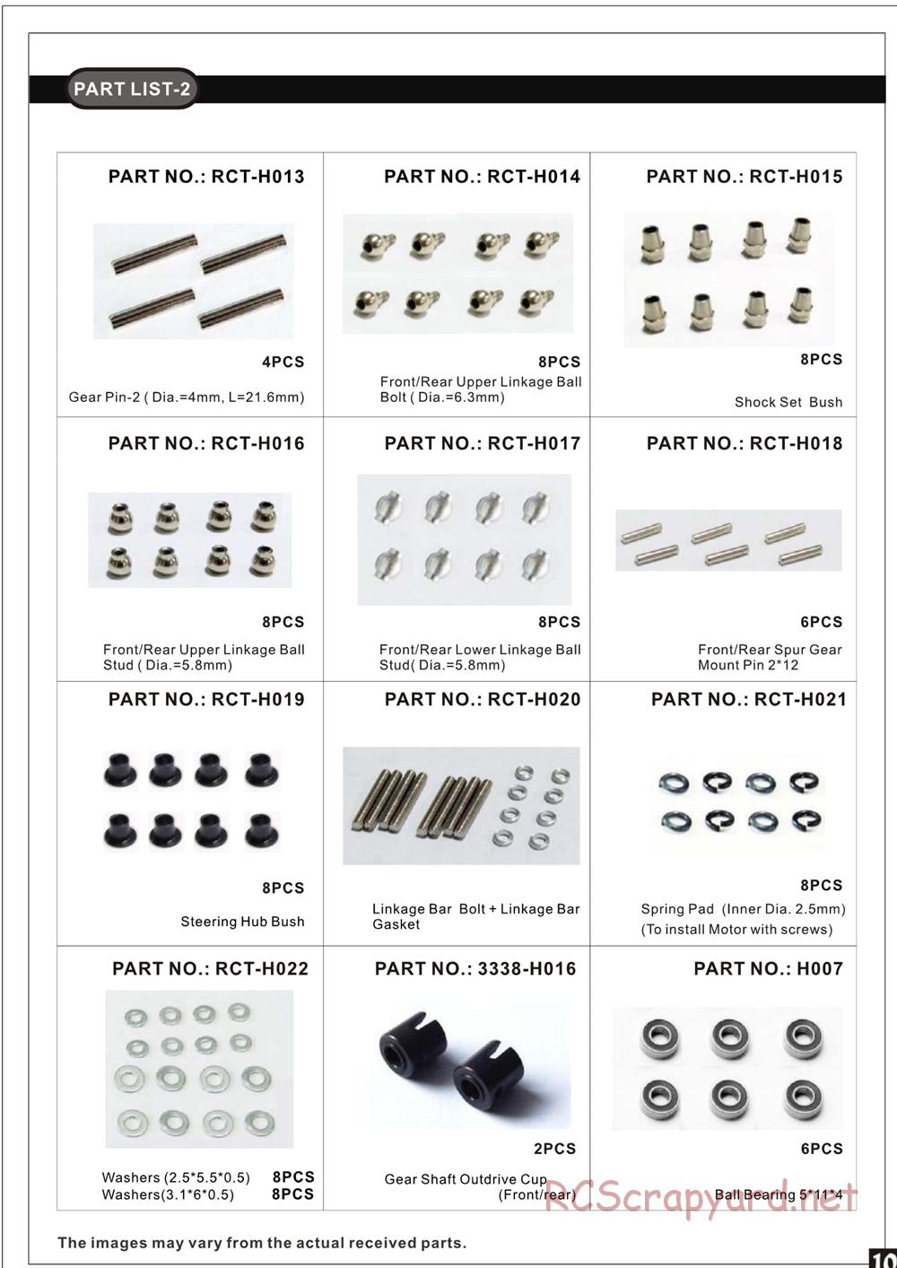 Redcat Racing - Rockslide RS10 - Manual - Page 11