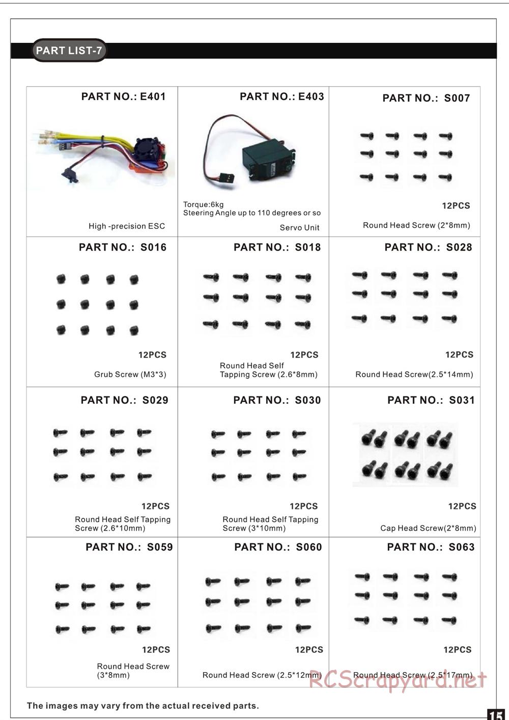Redcat Racing - Rockslide RS10 - Manual - Page 16