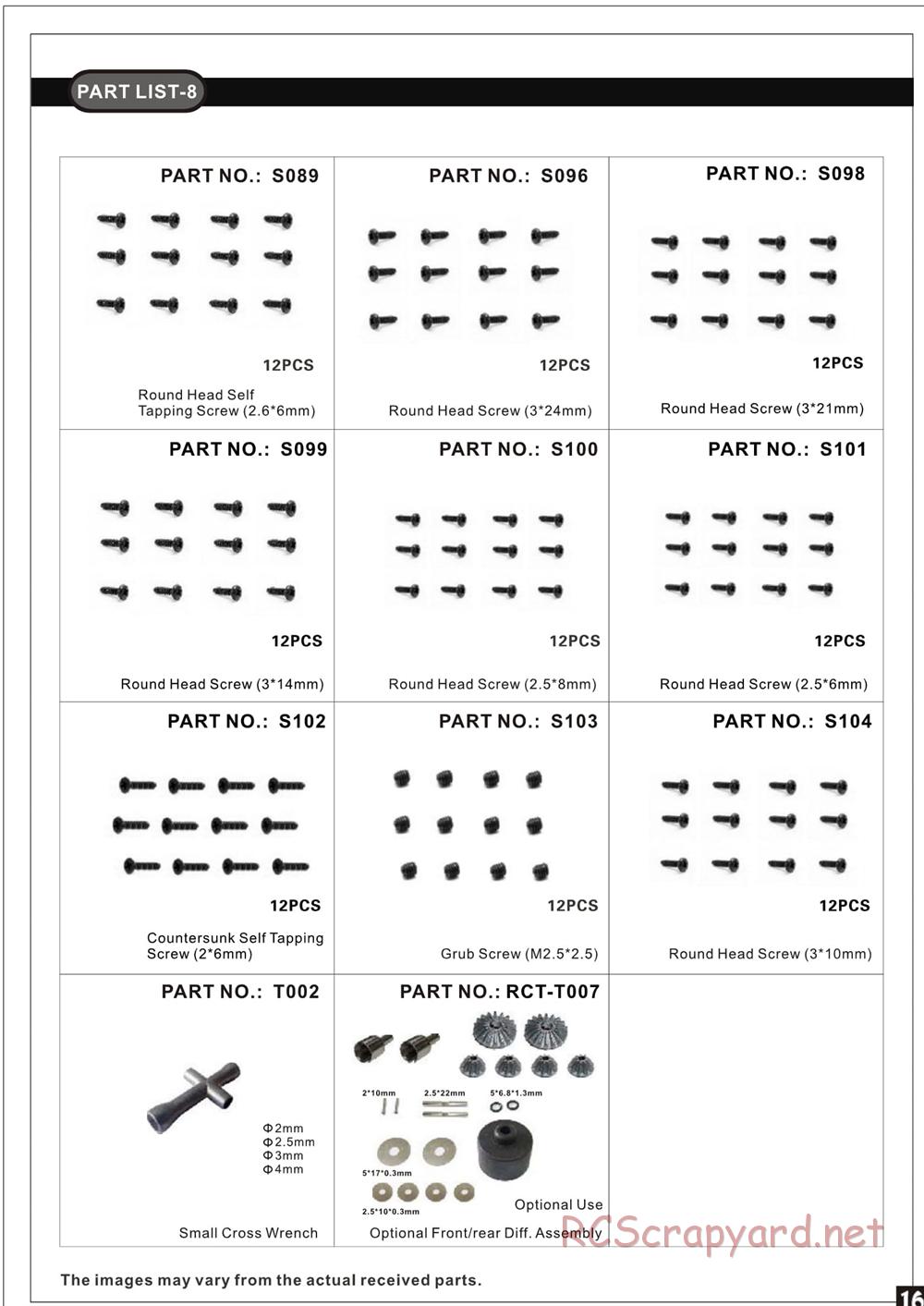 Redcat Racing - Rockslide RS10 - Manual - Page 17