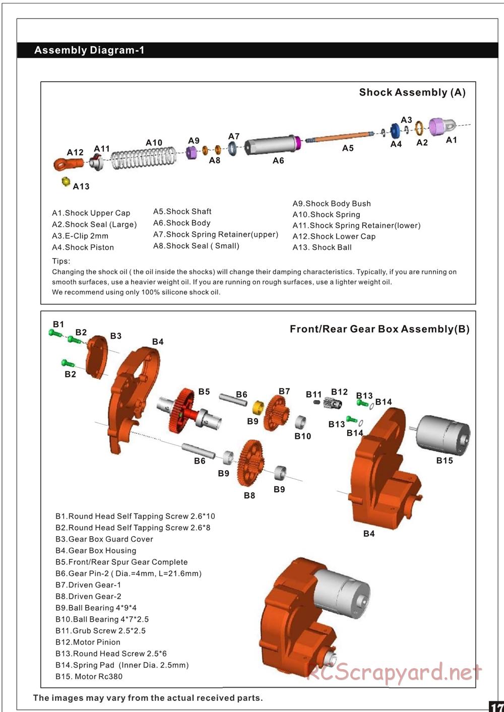 Redcat Racing - Rockslide RS10 - Manual - Page 18