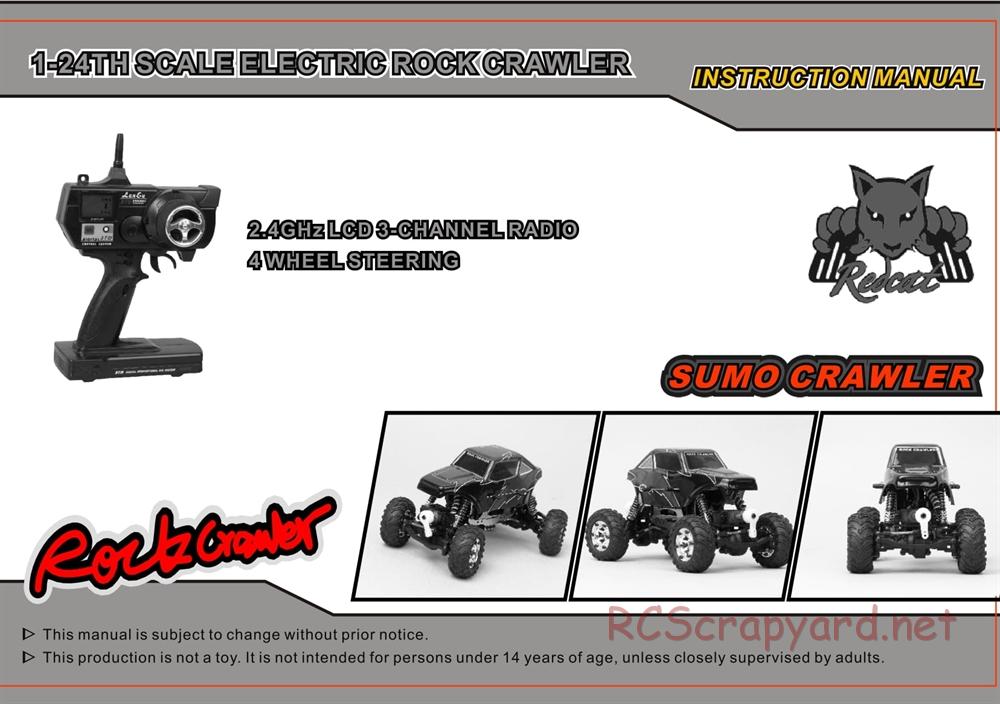 Redcat Racing - Sumo Crawler - Manual - Page 1