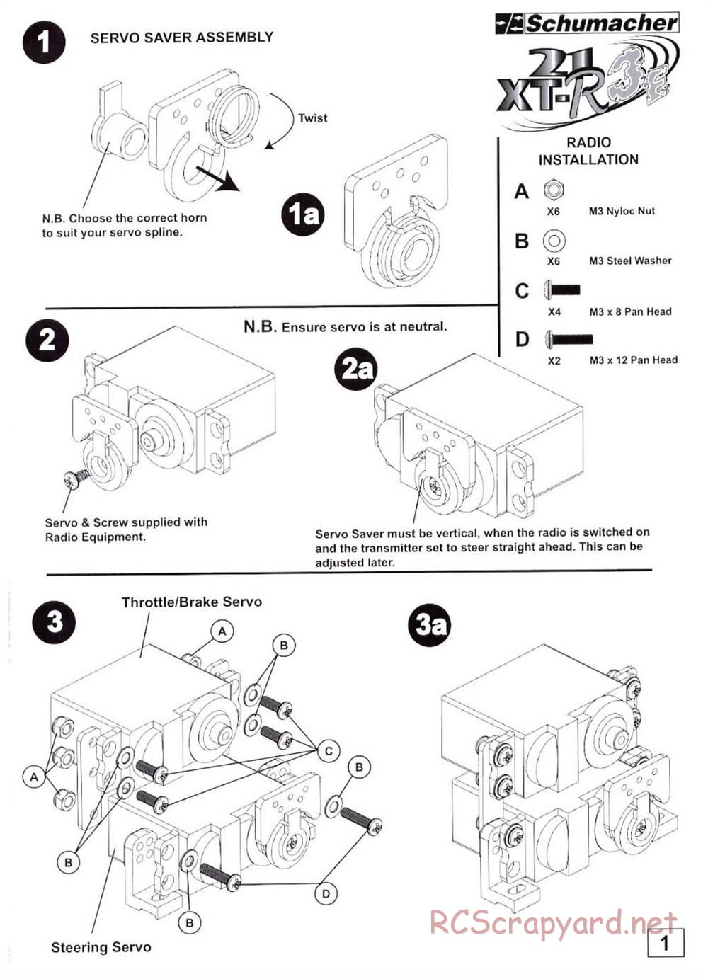 Schumacher - Nitro 21 XT-R3E - Manual - Page 3