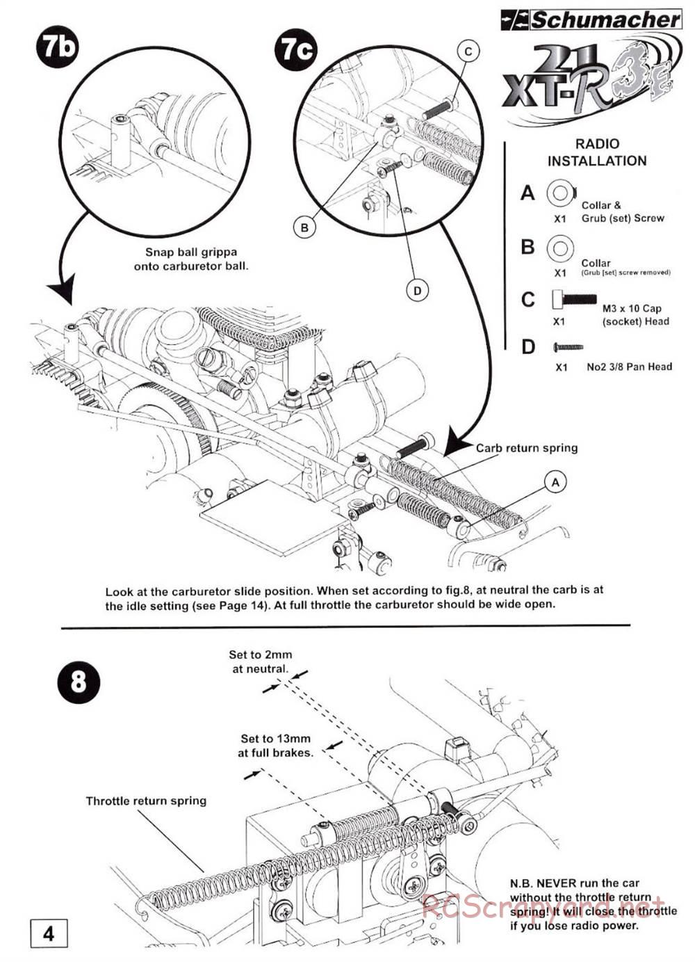 Schumacher - Nitro 21 XT-R3E - Manual - Page 20