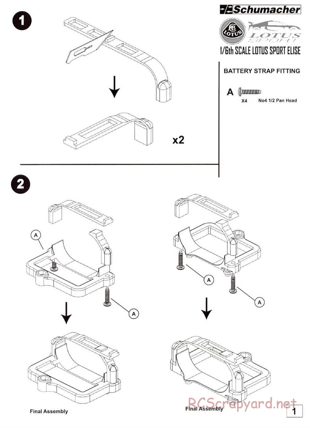 Schumacher - Big 6 Lotus EP - Manual - Page 3