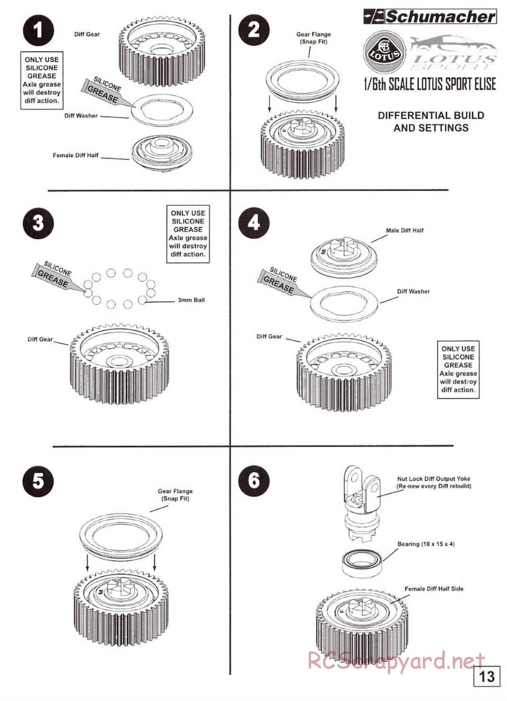 Schumacher - Big 6 Lotus EP - Manual - Page 7