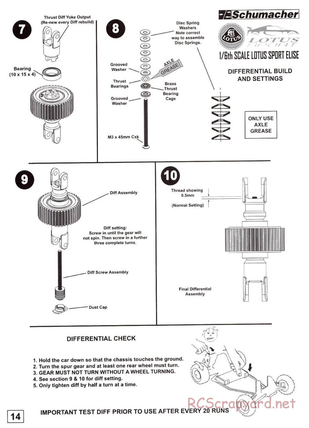 Schumacher - Big 6 Lotus EP - Manual - Page 8