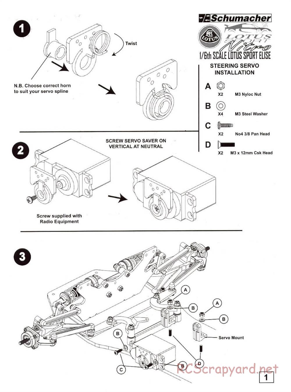 Schumacher - Big 6 Lotus Nitro - Manual - Page 3
