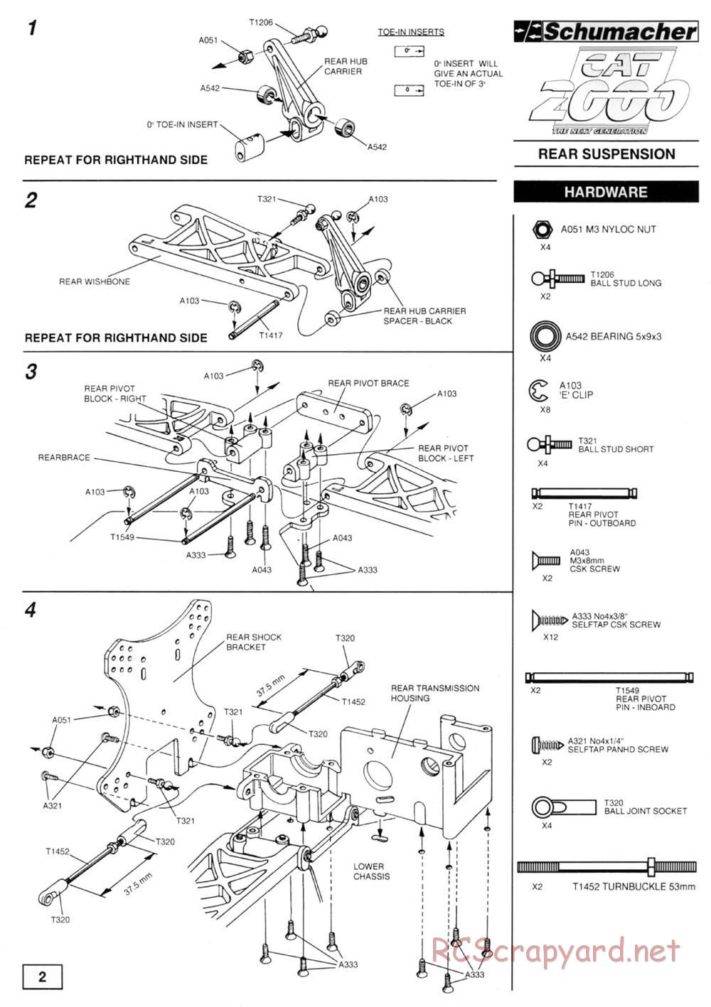 Schumacher - Cat 2000 - Manual - Page 4