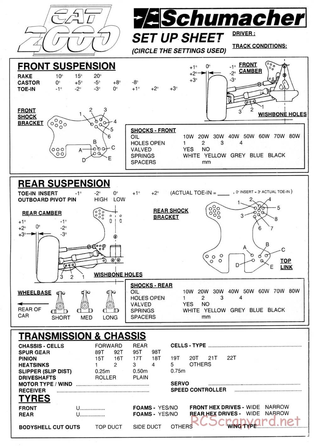 Schumacher - Cat 2000 - Manual - Page 32