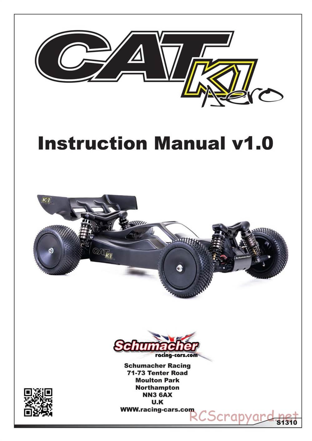 Schumacher - Cat K1 Aero - Manual - Page 1