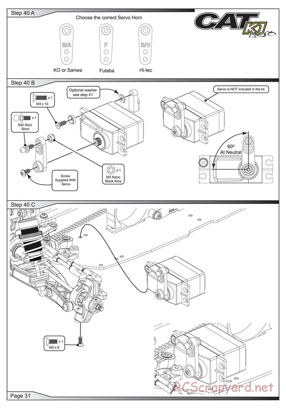 Schumacher - Cat K1 Aero - Manual - Page 32