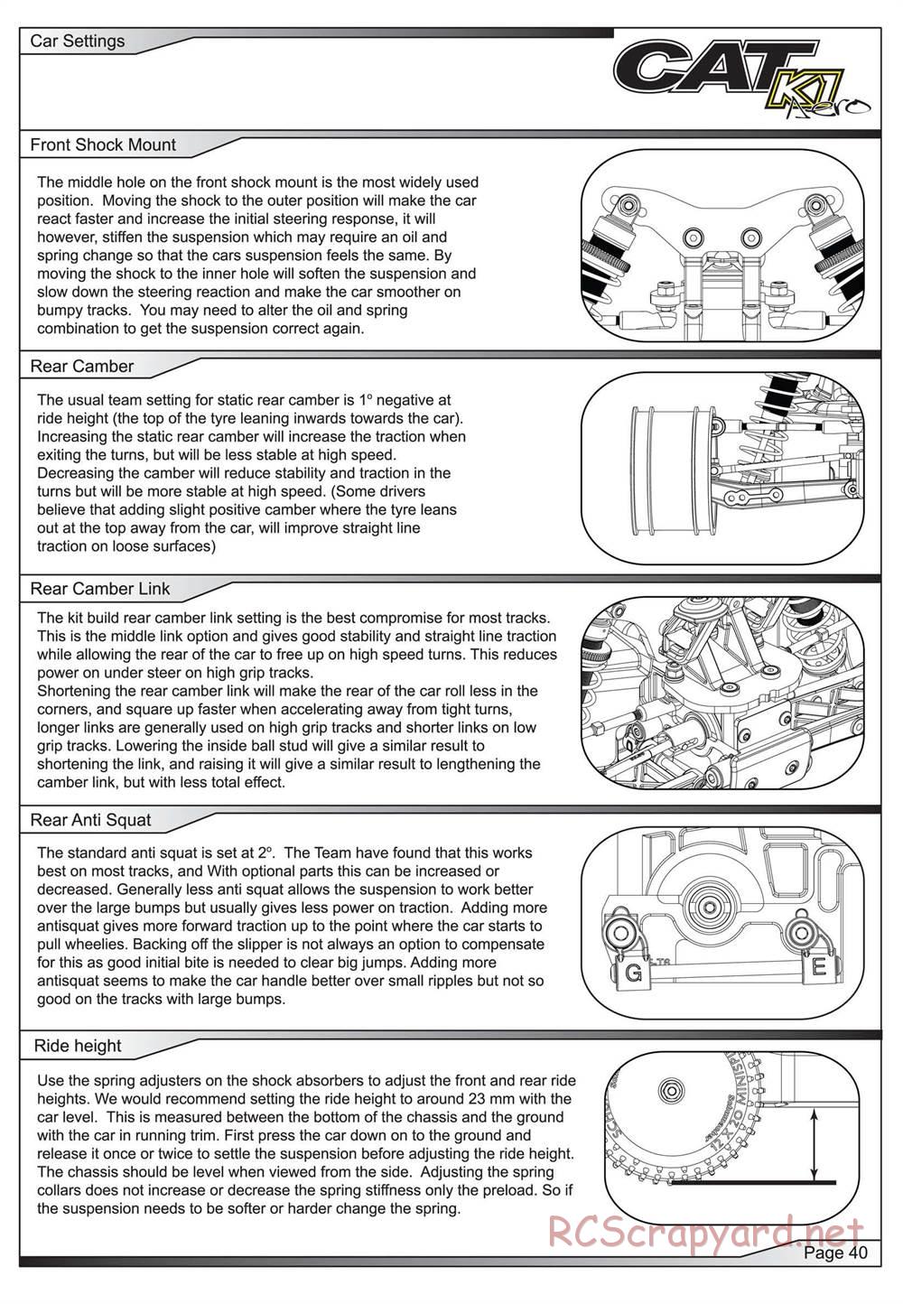 Schumacher - Cat K1 Aero - Manual - Page 41