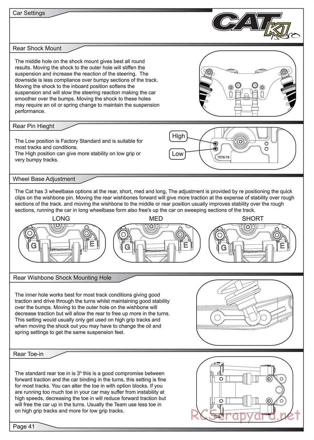 Schumacher - Cat K1 Aero - Manual - Page 42