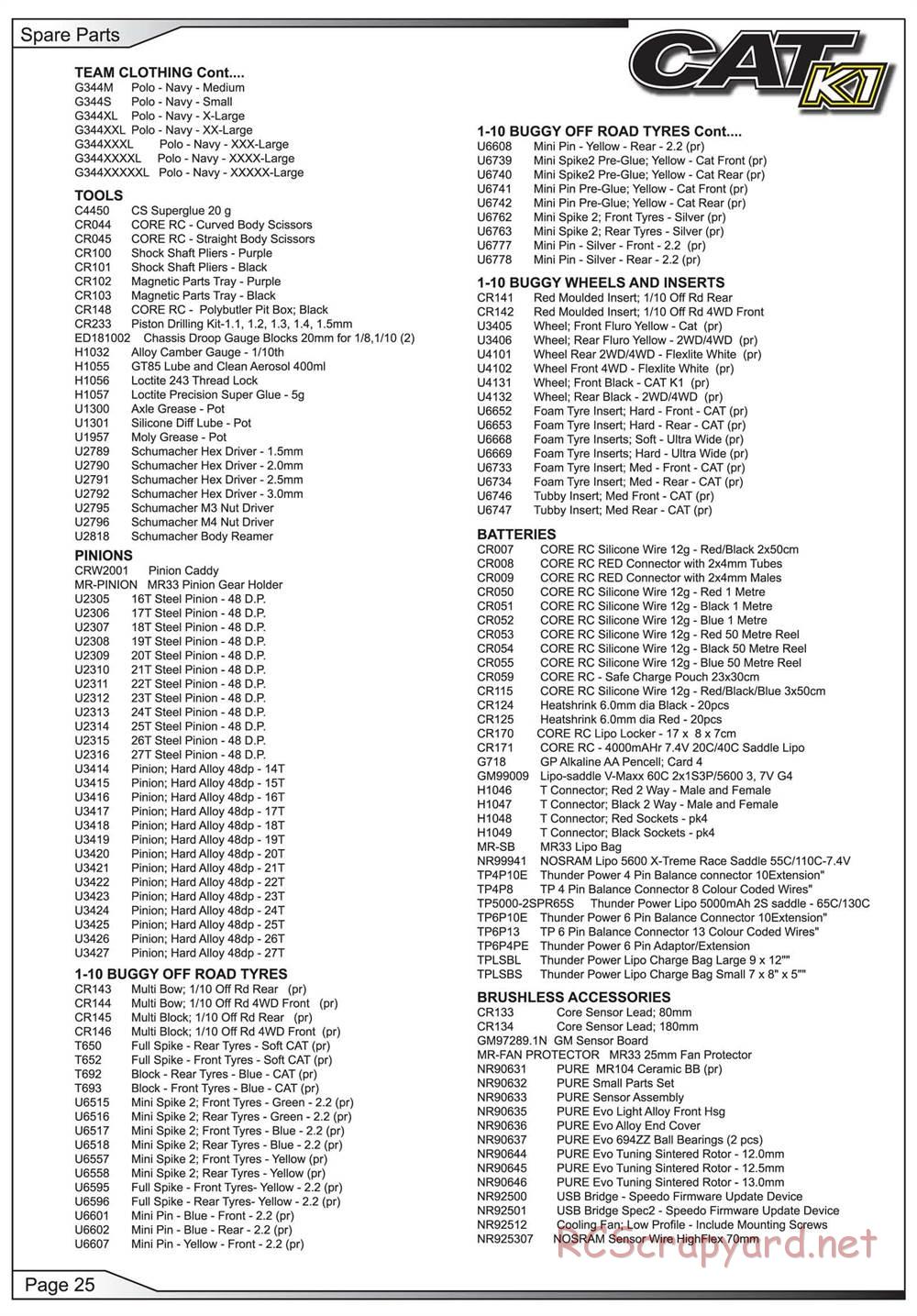 Schumacher - Cat K1 - Manual - Page 26