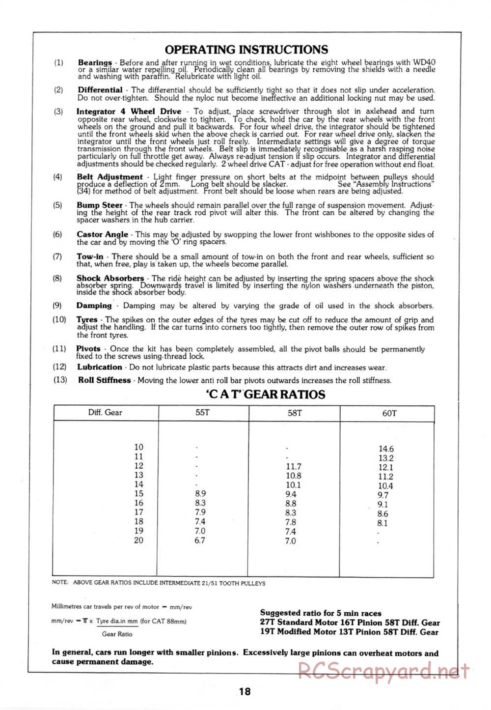 Schumacher - Cat XL - Manual - Page 19