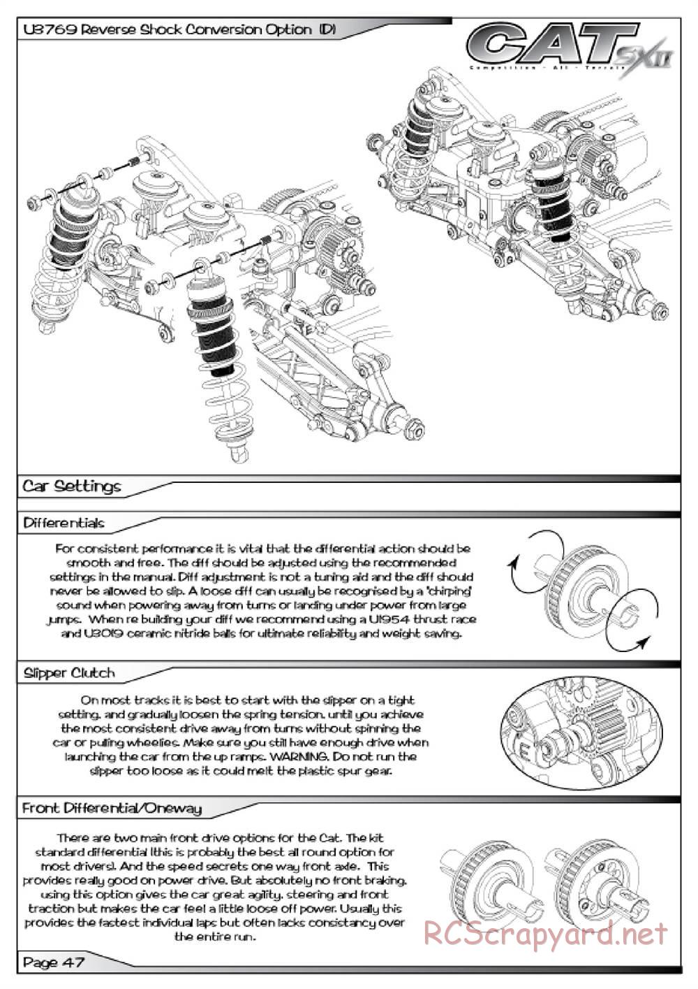 Schumacher - Cat SX2 - Manual - Page 48