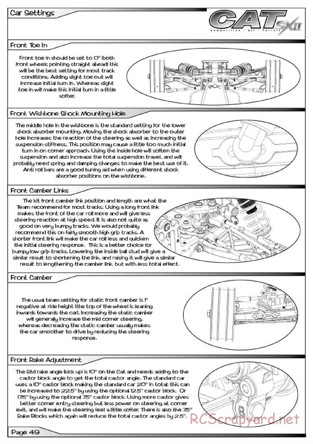 Schumacher - Cat SX2 - Manual - Page 50