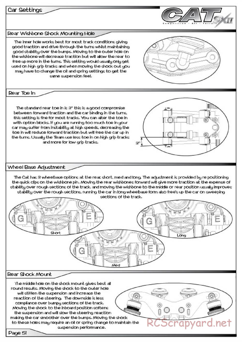 Schumacher - Cat SX2 - Manual - Page 52