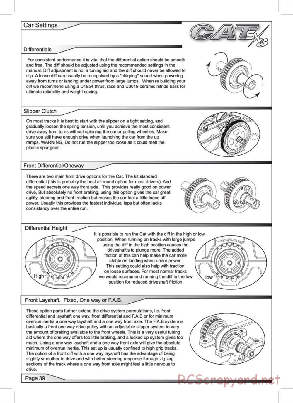 Schumacher - Cat SX3 - Manual - Page 40