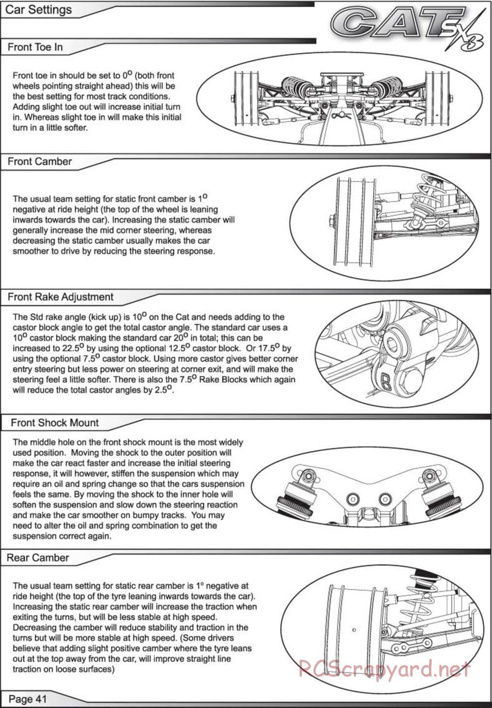 Schumacher - Cat SX3 - Manual - Page 42